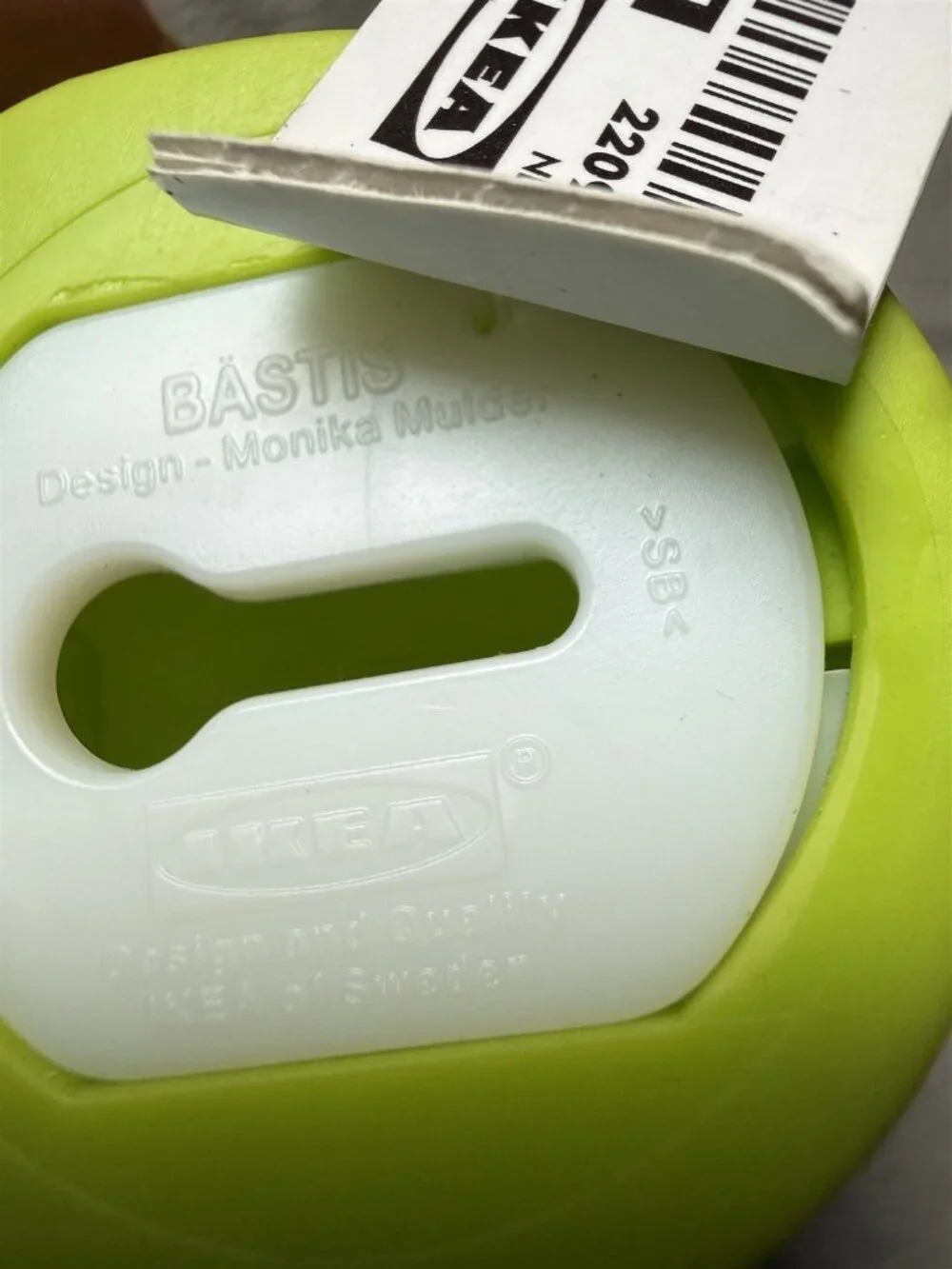Ikea Bastis Green Dog Tail Wall Hook For Leash Collar Hat Keys New